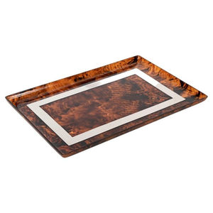 Bandeja de cuerno personalizada de moda exclusiva para escaparate de mesa decorativa, Ideal para bodas, aniversarios y cenas elegantes - Product Image 1