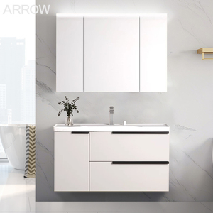 Meuble de rangement de salle de bain en contreplaqué ARROW de haute qualité à prix abordable avec tiroirs, design compact et efficace, armoire suspendue - Product Image 1
