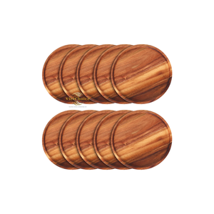 Assiette décorative en bois massif naturel, faite à la main, pour la décoration intérieure et la présentation - Product Image 3