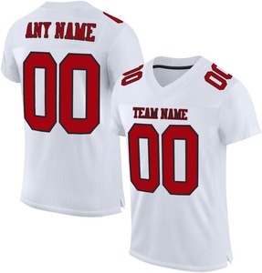 Camisetas de Fútbol Americano Personalizadas OEM 2026 de Secado Rápido, Transpirables, que Absorben la Humedad, Tela 100% Poliéster, Impresión por Transferencia de Calor - Product Image 6