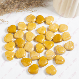 Cristal Natural al por Mayor, Aventurina Amarilla Pulida Ecológica en Forma de Corazón, Mini para Meditación y Decoración de Bodas - Product Image 3