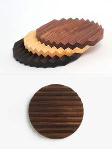 Posavasos Ecológicos Hechos a Mano de Madera Natural con Forma de Flor, Estilo Bonito y Duradero, para el Hogar, la Oficina, Regalo de Navidad o de Inauguración de Casa - Product Image 4