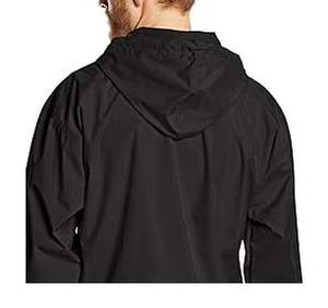 Chaqueta cortavientos de talla grande transpirable informal con logotipo personalizado de poliéster 100% al por mayor - Product Image 4