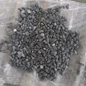 Hot Black Pebbles & Gravel Chips Stone For Walkway Yard Landscaping Garden Permeable Paving Tumbled Black Stone Pebbles