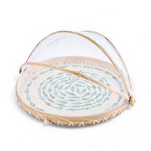 Cubreplatos de Nácar Hecho a Mano para Mesa de Comedor, Protección de Alimentos y Estilo Interior Natural de Vietnam - Product Image 2