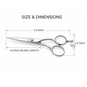 Tijeras Profesionales para Cortar Cabello de 6.5 Pulgadas, Tijeras de Peluquería de Acero Inoxidable con Filo Afilado, para Salón de Belleza, OEM - Product Image 3