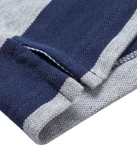 Polyester/coton de haute qualité tricoté Logo personnalisé imprimé hommes fil teint solide Anti-rides à manches courtes pour chemise col tournant - Product Image 5