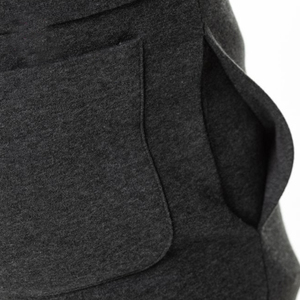 Wholesale 100% Cotton Men's Casual Sweatpants Breathable Solid Color Jogger <b>Drawstring</b> Regular Fit Skin Fitted High Painted High - Product Image 4