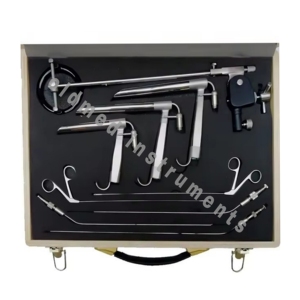 ชุดเครื่องมือตรวจกล่องเสียงแบบตั้งพื้นรุ่นใหม่ สำหรับการผ่าตัดกล่องเสียงขนาดเล็ก เครื่องมือหู คอ จมูก แบบส่องกล้อง ผลิตจากสแตนเลสเกรดทางการแพทย์ ใช้ซ้ำได้ - Product Image 3