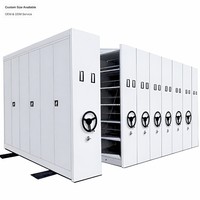 Archivador Móvil Compacto, Unidad de Almacenamiento de Archivos que Ahorra Espacio, para Oficina o Escuela, Venta al por Mayor, Color Blanco