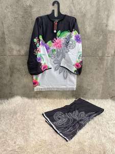 Allover Printed Cotton Shalwar Kameez Set Imported Fabric Elegance en XL (42) & XXL (44) Tallas - Product Image 5