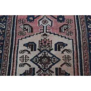 Turkish Rug, Small 2.4x3.5 ft Vintage Rug, <b>Red</b> Bordered <b>Wool</b> Rug - Product Image 5