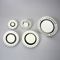 Diffuseur d'air rond encastrable invisible de 75 mm pour plafond de salle de bain