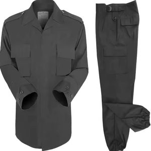 Gran oferta, uniforme táctico negro de seguridad personalizado, pantalón con abrigo, ropa, uniforme táctico - Product Image 5