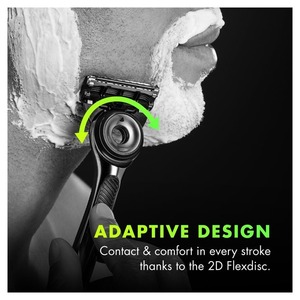 GilletteLabs พร้อมแถบขัดผิวโดยมีดโกน Gillette สําหรับผู้ชาย - ด้ามจับ 1 อัน เติมใบมีดโกน 4 อัน รวมขาตั้งแม่เหล็กระดับพรีเมียม - Product Image 4