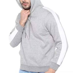 High Quality Men's Oversized Street Style Pullovers Custom Embroidered <b>Hoodies</b> with sleeves panel side strips logo Men <b>hoodies</b> - Product Image 1