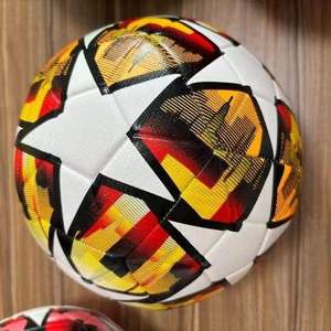 Logo impreso adultos y niños usan tamaño Original 5 Pvc cosido a máquina sublimación pelota de fútbol/pelota de fútbol para deportes de entrenamiento - Product Image 5