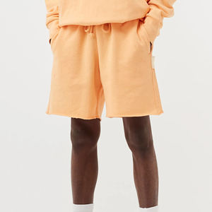 Vente en gros de shorts 100% coton pour hommes légers à séchage rapide respirant haute qualité Streetwear taille moyenne cordon de serrage solide teint uni - Product Image 1