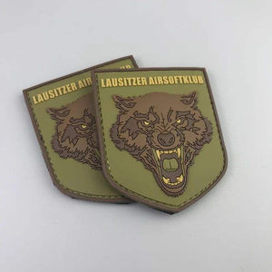 Patchs en caoutchouc PVC 3D personnalisés avec logo personnalisé, fleurs en relief, à coudre pour jeans et vêtements - Product Image 6