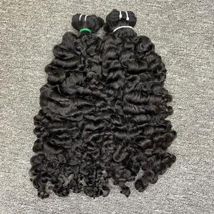 Vqhair ผมต่อแบบชาวเวียดนามเรสมี่สองชั้นแบบชาวพม่าผมหยิกแบบชาวพม่าคนหนึ่งตัดสีเข้มกว่าราคาไม่แพง - Product Image 3