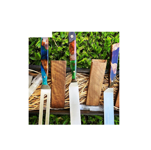 Cuchillo de madera y resina de 210MM, mango de madera y resina con núcleo de acero de 3 capas para Color personalizado, gran oferta - Product Image 3