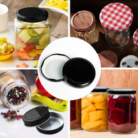 Fabricants Vente en gros 63mm Mason Jar Couvercles Bouchons en fer blanc pour sceller les conserves de fruits boissons cornichons Jar
