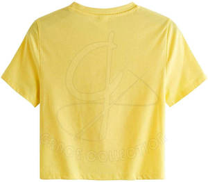 T-shirts à col en O personnalisés pour femmes Street Wear de Sialkot pour l'été avec une décoration de trou unique - Product Image 2