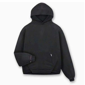 Nouveau Pull à manches longues pour hommes Sweats à capuche en détresse Vêtements de plein air Couleur unie High Street Fashion Sweats à capuche en détresse - Product Image 4