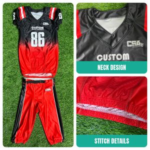 Camisetas de fútbol americano de diseño Premium Uniforme de fútbol americano sublimado vintage Uniforme de fútbol americano de alta calidad - Product Image 5
