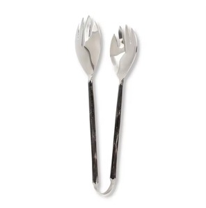 Pinzas de cocina de Metal de último diseño, acabado plateado para cocinar ensalada, pan, barbacoa, utensilio para servir para el hogar, Hotel, artículo de uso en la cocina - Product Image 4
