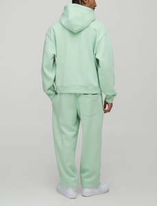 Chándal con Capucha de Invierno para Hombre de Alta Calidad, Ropa Personalizada de Estilo Urbano, Color Sólido, 100% Algodón, Estampado Regular, Transpirable - Product Image 3