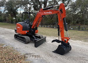 Accessoire de godet mobile sur roues pour mini-excavatrice sur chenilles KX057-5 KX040-4, poids opérationnel 38 tonnes, avec moteur, en promotion - Product Image 5