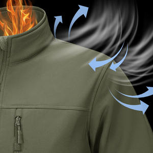 เสื้อแจ็คเก็ตซอฟต์เชลล์คุณภาพดีเยี่ยม กันลม ระบายอากาศได้ดี สวมใส่สบาย ดีไซน์ทันสมัย มีกระเป๋าเสื้อ - Product Image 4