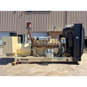 Groupe électrogène diesel industriel triphasé d'occasion 810 kW, sortie 277/480 V, châssis ouvert, alimentation de secours commerciale - Product Image 3