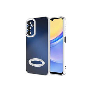 Funda de Silicona Líquida Plateada Premium para Samsung Galaxy A25 MSCS Omega con Protección de Cámara y Diseño Inspirado en 'ins' - Product Image 1