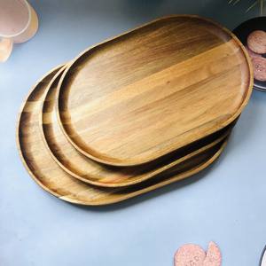 Vente chaude Ovale PLATEAU EN BOIS Plateau De Service Plateaux De Fruits Partie OEM Vaisselle Ustensile Fabriqué Par VITRAPRO - Product Image 2