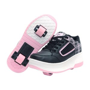 Vente en gros de patins à <span class=keywords><strong>roulettes</strong></span> <span class=keywords><strong>Heelys</strong></span> personnalisés rose et noir pour enfants et adultes, professionnels, à deux roues, respirants, pour les sports de plein air - Product Image 1