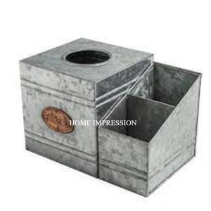Cajas de pañuelos de metal de diseño estándar Premium hechas a mano para una mayor durabilidad que ofrecen una adición elegante y funcional a cualquier interior - Product Image 2