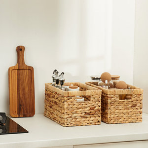DreamCraft Hyacinth Water Decorative <b>Woven</b> <b>Basket</b> From Vietnam - Product Image 2