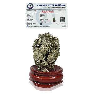 คริสตัลไพไรต์ธรรมชาติพร้อมฐานตั้ง หินดิบ น้ำหนัก 30 กรัม - Product Image 1