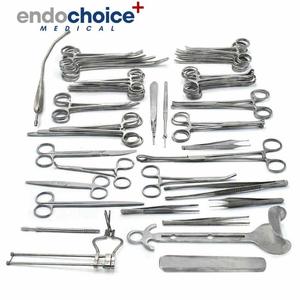 Ensemble d'instruments chirurgicaux de laparotomie 47 pièces approuvé par CE Ensemble d'instruments de laparotomie en acier inoxydable allemand par Endochoice Medical - Product Image 1