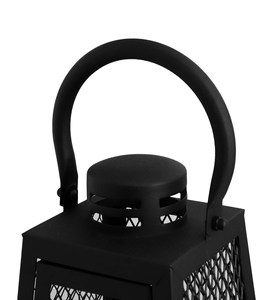 Lanterne décorative en métal noir Offre Spéciale bougeoir de Noël intérieur et extérieur pour la décoration de la maison et du jardin en Inde - Product Image 4