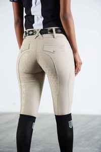 Pantalones de Montar de Alta Calidad para Mujer, Pantalones de Equitación con Asiento Completo de Silicona, Cintura Alta - Product Image 2