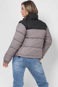 Custom Made Woman Puffer <b>Jacket</b> Casual Wear Clothing Fashionable Windproof Solid Color Woman Puffer <b>Jacket</b> - Product Image 3