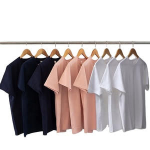 Mode haute qualité 250g 100% coton Super poids T-shirt décontracté à manches courtes pour hommes - Product Image 1