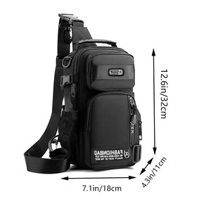 Borse a Tracolla Unisex con Chiusura a Cerniera per Viaggi - Product Image 5