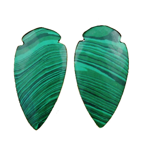 Pointe de flèche en malachite verte naturelle haute pierre naturelle pierre précieuse Agate de guérison pointes de flèche en cristal grossiste de pointe de flèche de guérison - Product Image 4