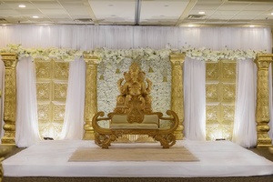 Decoración de escenario de recepción de boda elegante Fiji decoración de escenario de boda asiática decoración de escenarios de boda - Product Image 3