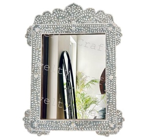 Espejo de pared decorativo de nácar, arte de pared para el hogar para sala de estar, cumpleaños y celebraciones de bodas - Product Image 4