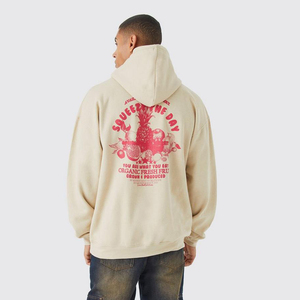 Sudadera con Capucha Personalizada al por Mayor para Hombre, 100% Algodón, Estilo Urbano, con Bolsillo y Estampado Digital OEM - Product Image 4